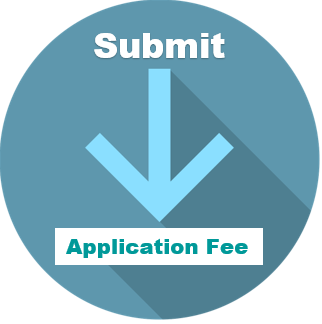 Submit application fee button